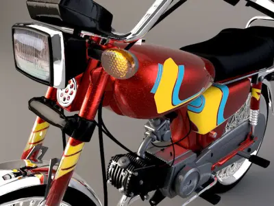 Motor Cycle CD70 3D model