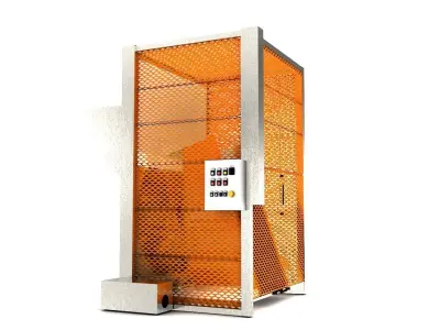 Automatic Loader Depositor for Can Jar Food Processing Low-poly 3D model