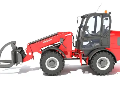 Telehandler Forklift 3D model