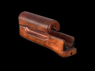 AK - Handguard - AK74 Wood Std Low-poly 3D model