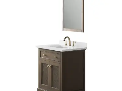 OVE Ophelia 30 Almond Latte Vanity 3D model