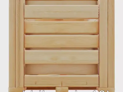 Classic Wooden Shipping Crate model pack Low-poly 3D model