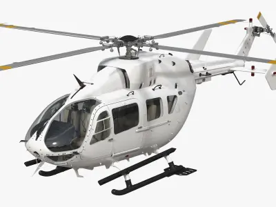 Twin Engine Light Utility Helicopter 3D model