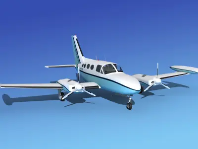 Cessna 421 Golden Eagle V18 3D model