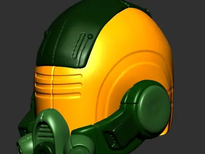 helmet high poly sculpt 3d printable 3D model 3D model