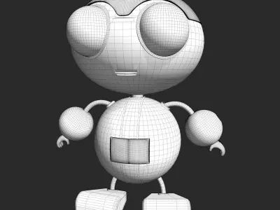 Futuristic Robot 3D model purchase