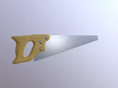 Hacksaw tool Low-poly 3D model purchase