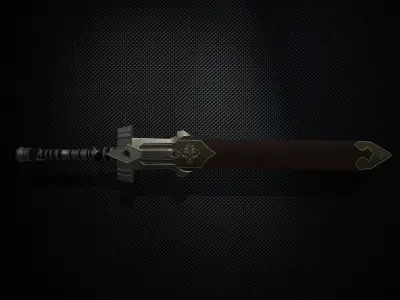  Sword and Sheath Low-poly 3D model