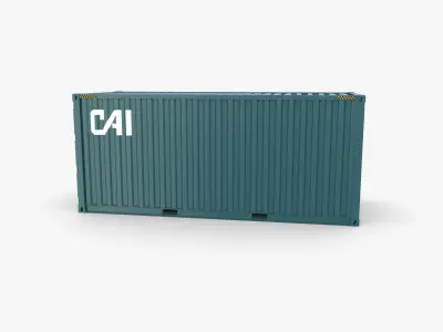 20ft Shipping Container CAI v3 3D model