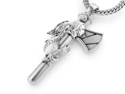 Axe pendant 3D print model 3D print model