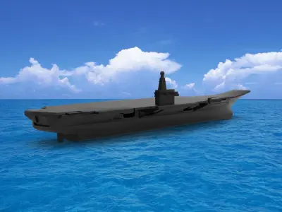 Russia Aircraft Carrier 3D model