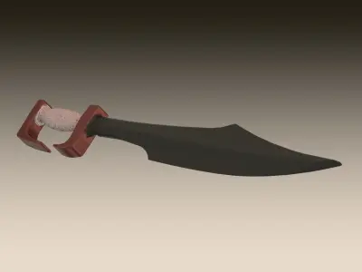 Leonid Sword Sparta Spartan King 300 Spartans Weapon Melee 3D model