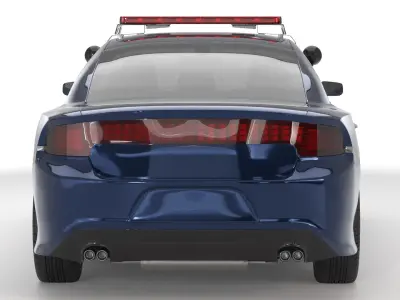 Generic Police Car 01  purchase 3D model