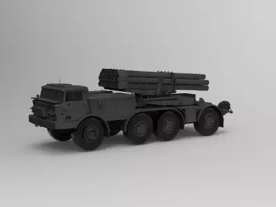  multiple rocket launcher 3D model