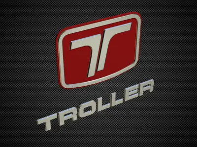 troller logo 3D model
