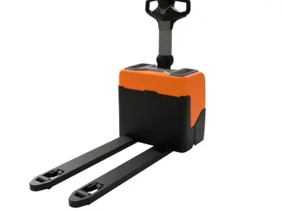A Toyota hydraulic pallet jack lifter 3D model
