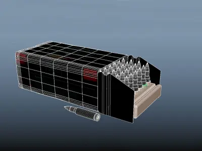 Ammo pack Low-poly 3D model
