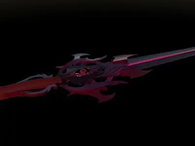 Claymore sword Low-poly 3D model buy