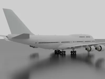 Boeing 747-400 3D model