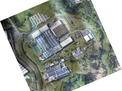 Sustainable Industrial Facility 3D model