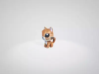Kitten plushie  3D model