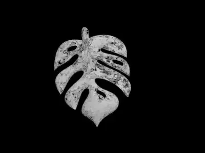  Slavic pendant Dajbog leaf  3D model