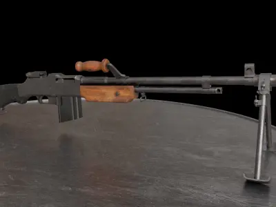 BAR M 1918 Low-poly 3D model