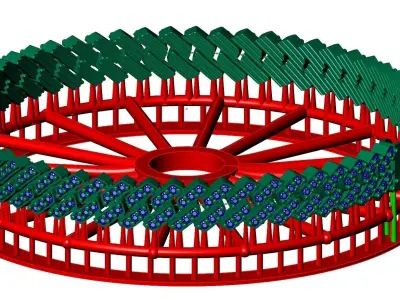9MM 2 in 1 Spiral Antique Diamond Cuban Bracelet 3D Model 3D print model