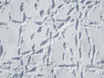 UE Snow area materials  part 01 Low-poly 3D model