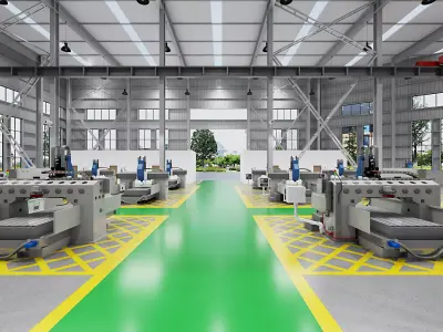 Factory - Production Workshop 3D model