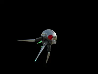 BEE-Bot Drone  Low-poly 3D model