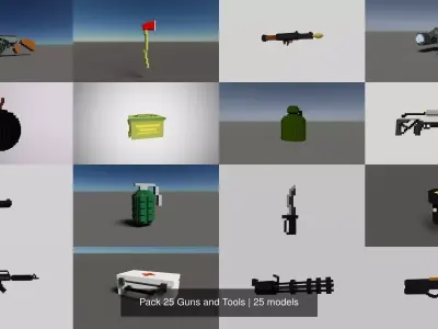 Pack 25 Guns and Tools