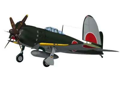 Mitsubishi A7M Reppu 3D model