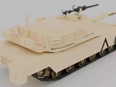 M1A1 Abrams Tank 3D model