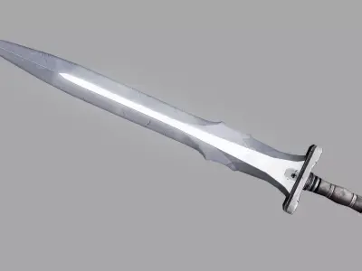 Sword Low-poly 3D model 44