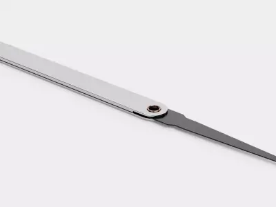Lockpick V2 - Pyramid Tip Steel Pick Handtool 3D model