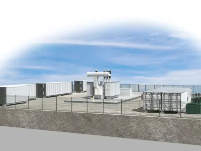 Station eletric transformateur 3D model