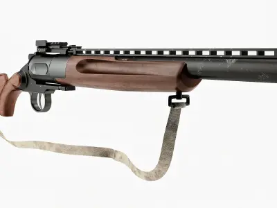 Revolving gun MTs-255 3D model