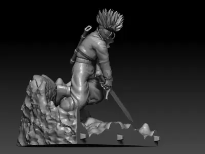 Future trunks vs mecha Frieza second part 3D print model 3D print model