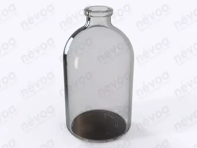 Glass vial - GME 402 - Vial - antibiotics - 100 ml 3D model