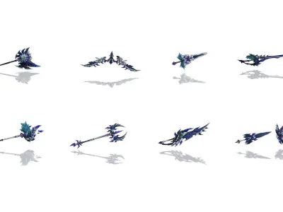 Demon Lord Weapons 3D Model Pack