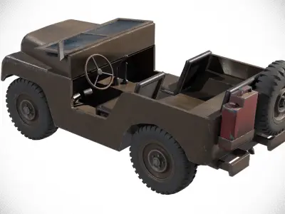 Jeep Willys  Free low-poly 3D model