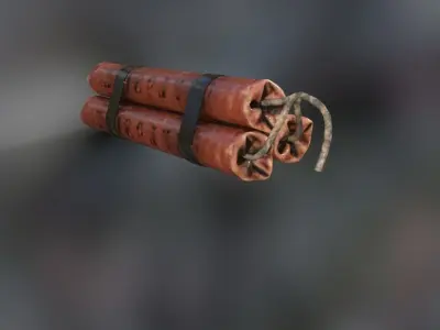 dynamite Low-poly 3D model