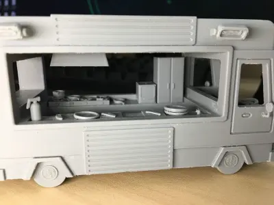Overcooked food truck 3D print model