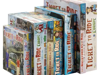 Board Games Pack 7 3D model