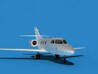 Dassault Falcon 10 V00 3D model