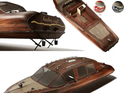 Camper of Sea Vol01  HACKERBOAT 3D model