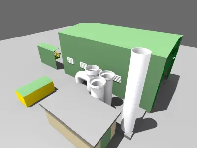 wagon tippler 3D model