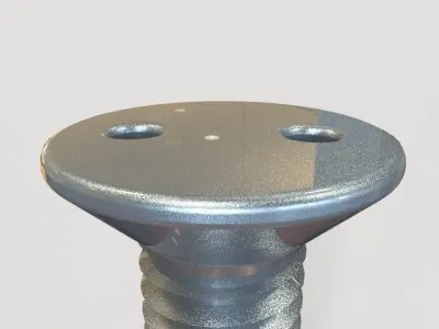 M5 Snake Eye Countersunk Bolts and nut 3D print model