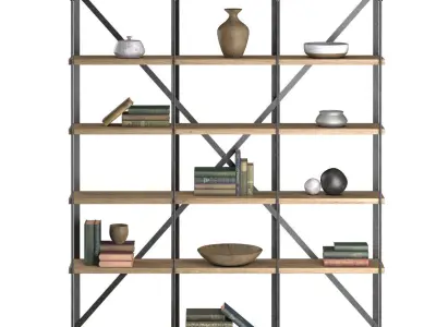 Old Oak Triple Rack 3D model